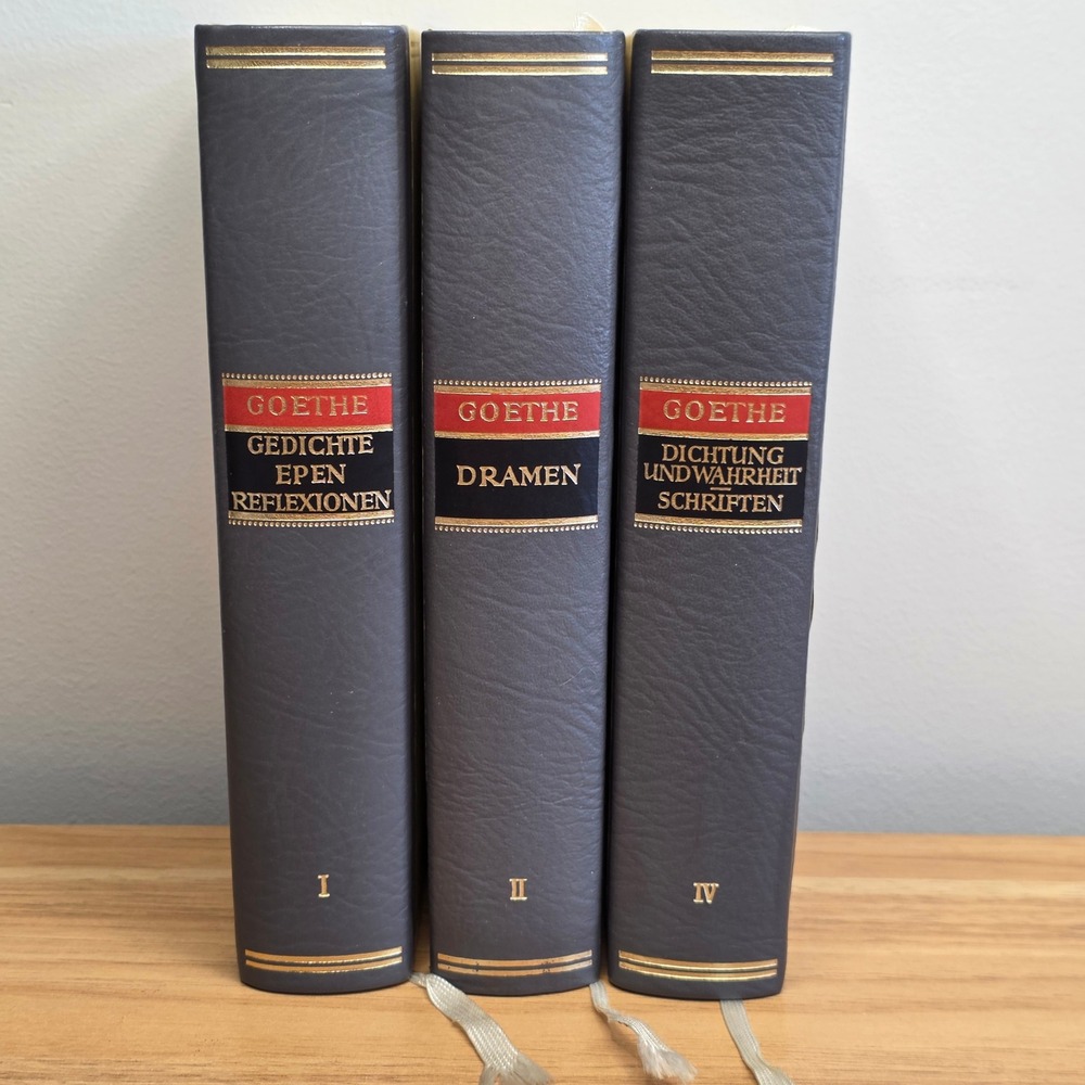 Goethes‎ Werke Three Volume Set German Poetry Drama Writings Published 1963